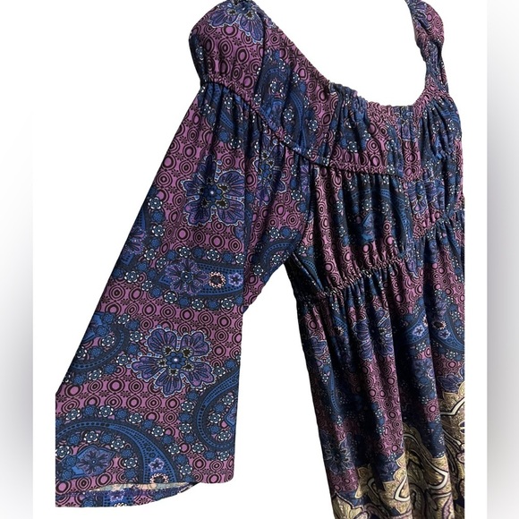 Tiana B. Blue and Purple Midi Dress - Picture 2 of 4